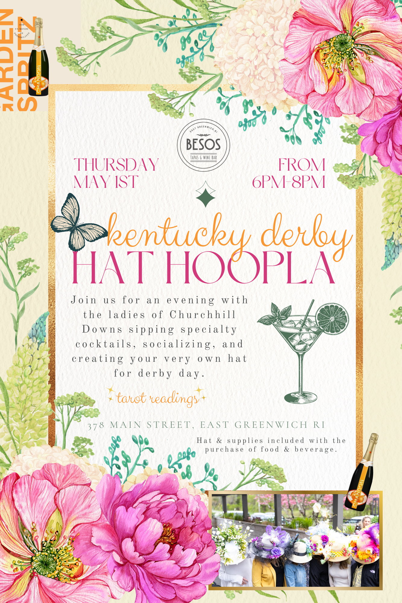 Besos Kentucky Derby Hat Hoopla